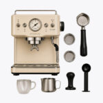 coffee maker warm white set